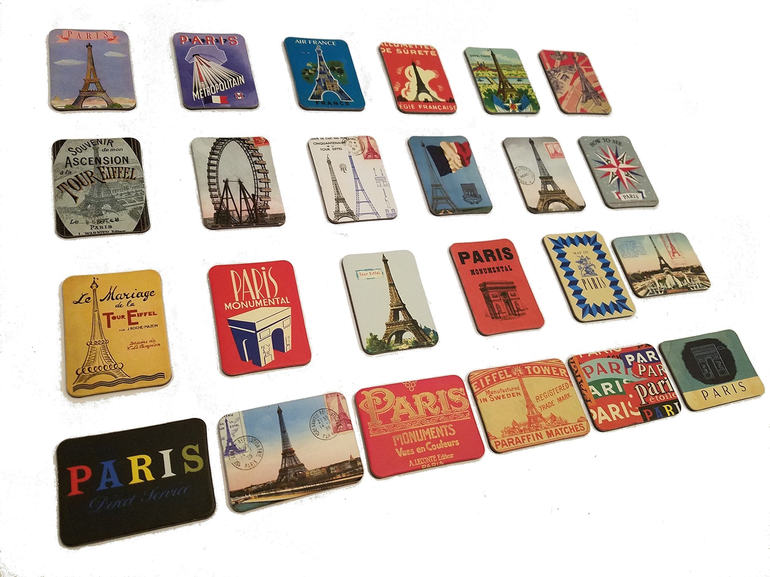 Refrigerator Magnets Set Of 24 Paris Eiffel Tower Souvenirs Magnetic Fridge Magnet Home Decoration Accessories Arts Paste Crafts